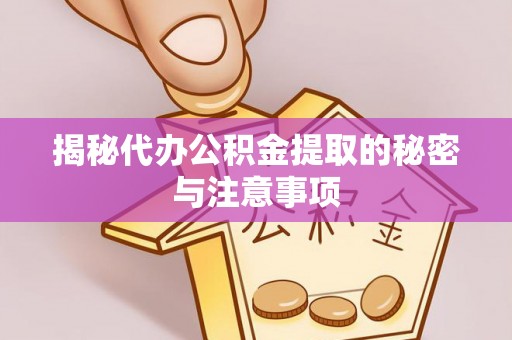洛扎揭秘代办公积金提取的秘密与注意事项
