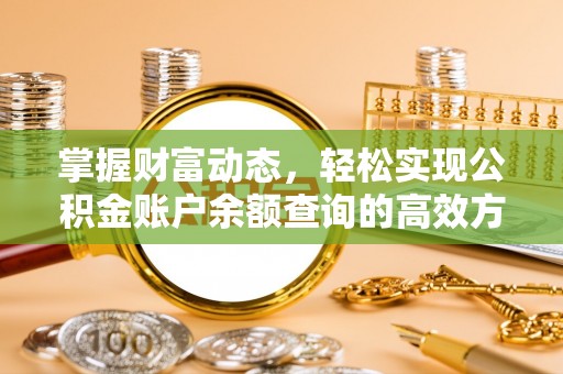 洛扎掌握财富动态，轻松实现公积金账户余额查询的高效方法
