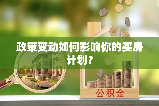 洛扎政策变动如何影响你的买房计划？
