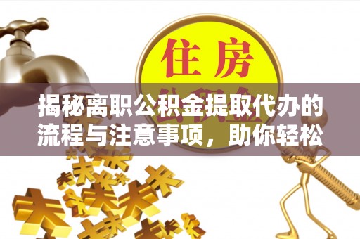 洛扎揭秘离职公积金提取代办的流程与注意事项，助你轻松拿回属于你的钱！