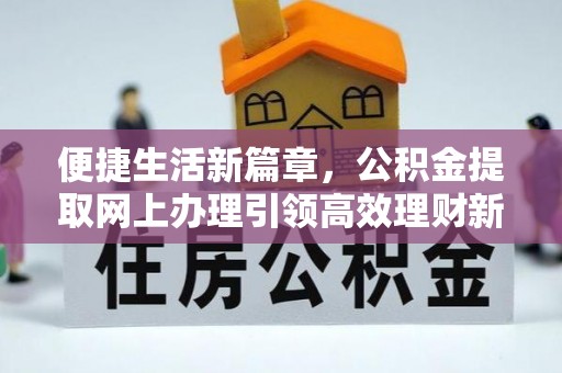 洛扎便捷生活新篇章，公积金提取网上办理引领高效理财新趋势