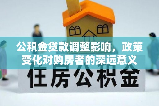 洛扎公积金贷款调整影响，政策变化对购房者的深远意义