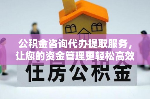洛扎公积金咨询代办提取服务，让您的资金管理更轻松高效