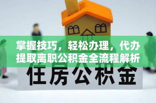 洛扎掌握技巧，轻松办理，代办提取离职公积金全流程解析