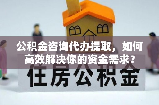 洛扎公积金咨询代办提取，如何高效解决你的资金需求？