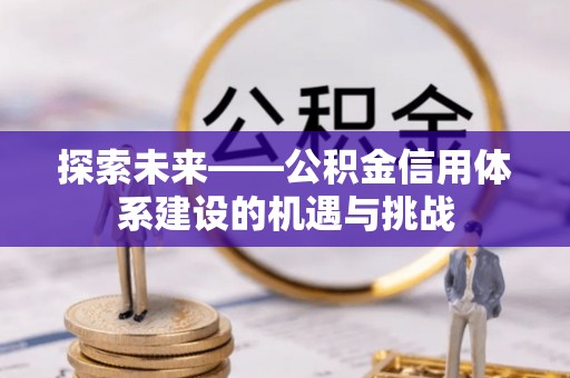 洛扎探索未来——公积金信用体系建设的机遇与挑战