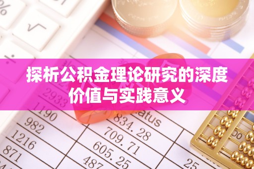 洛扎探析公积金理论研究的深度价值与实践意义