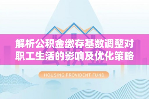 洛扎解析公积金缴存基数调整对职工生活的影响及优化策略