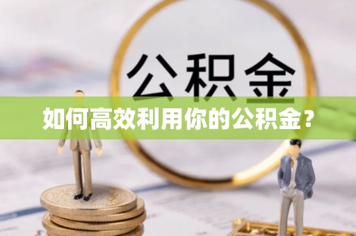 洛扎如何高效利用你的公积金？