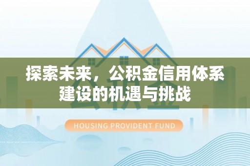 洛扎探索未来，公积金信用体系建设的机遇与挑战
